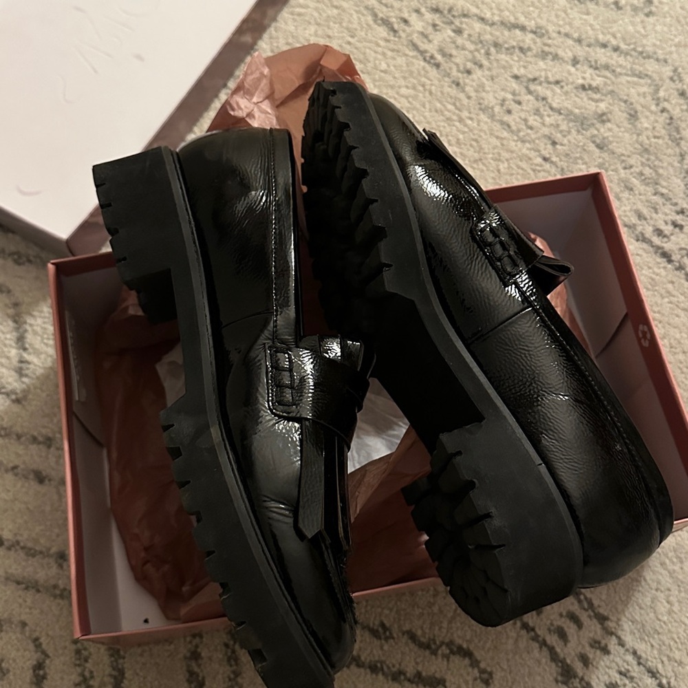 Franco Sarto Lugged Patent Loafer